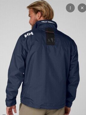 Mens 5XL Waterproof Sailong Jacket Navy Blue Helly Hansen Hooded Coat